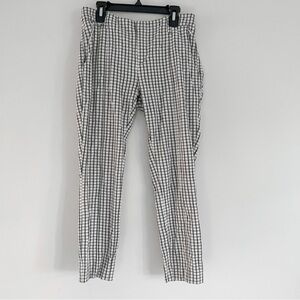 Anthropologie essential slim plaid pants